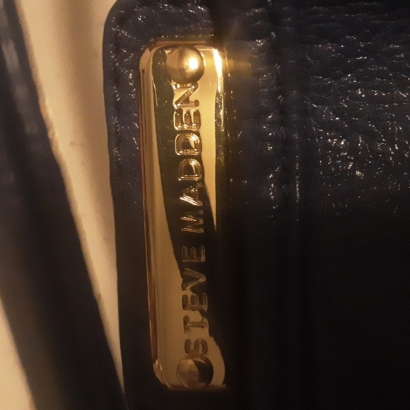 Steve Madden Studded Large Tassel Vegan Leather Shoulder Bag - Picture 9 of 10